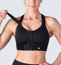 Shefit Flex Sports Bra Medium Impact Adjustable Zipper Sz Small, Style 110003