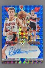 2022-23 Panini Mosaic Arvydas Sabonis Collage Autographs Mosaic Blue Auto /49