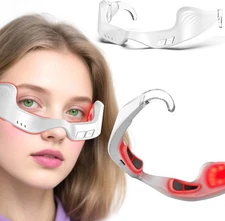 Red Light Eye Massager Glasses to Reduce Dark Circles Puffiness and Eye Wrinkles