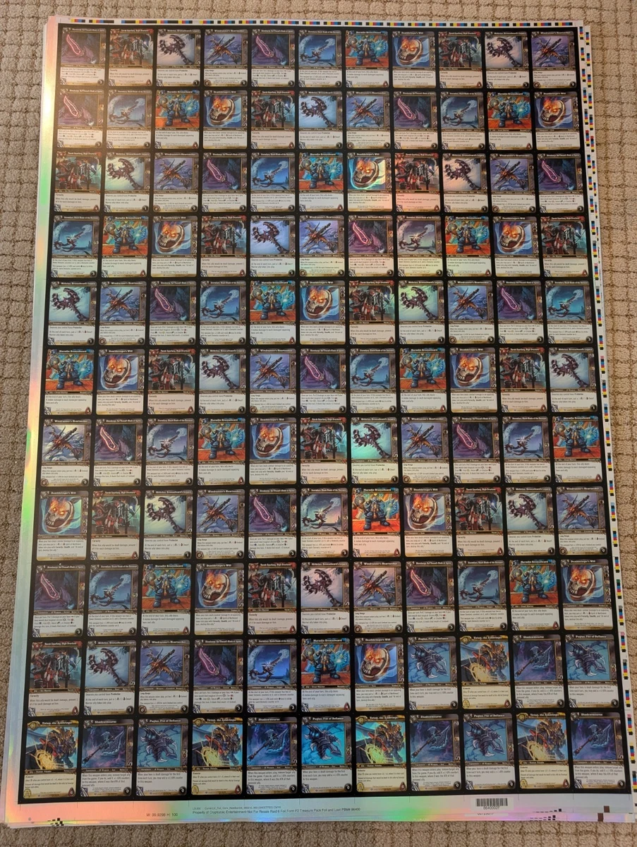 未切割收藏品纸牌游戏表| eBay