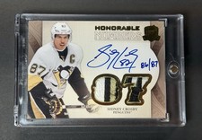 2011-12 UD The Cup Sidney Crosby Honorable Numbers Dual Patch Auto 86/87
