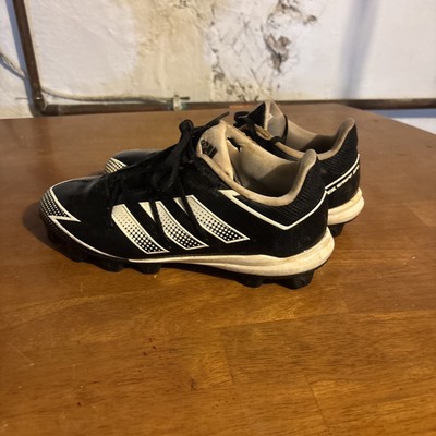 Size 8 Men s Adidas Baseball Shoes Black And White Pre Owned In Decent Condition