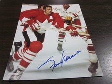 FRANK MAHOVLICH SIGNED AUTOTEAM CANADA 8X10 PHOTO HOF #001