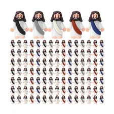 Bememo 100 Pcs Jesus Toys Original Design Mini Rubber Little Jesus ... Fast Ship