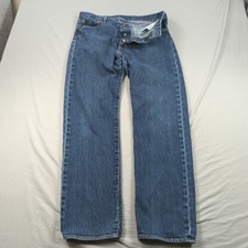 Levis 501 Jeans Mens 36x34 Blue Premium 93 Button Fly Classic American Western