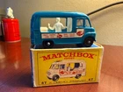 LESNEY MATCHBOX 47 REGULAR  1960s 47  BLUE COMMER ICE CREAM SHOP  NR MINT
