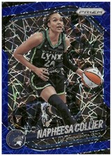 2025 Panini Prizm WNBA #8 Napheesa Collier Blue Velocity Prizms