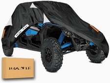 Waterproof UTV Cover,Heavy Duty Black Oxford Cloth Protection Covers UTV Accesso