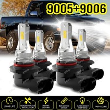 For Honda Accord 2003-2007 9005 9006 Led Headlight Bulbs Highlow Beam Combo Kit