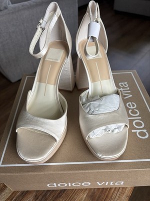 Dolce Vita Platforms- Pandora White satin