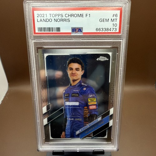 2021 Topps Chrome Formula 1 - F1 Racers Lando Norris #6 PSA 10