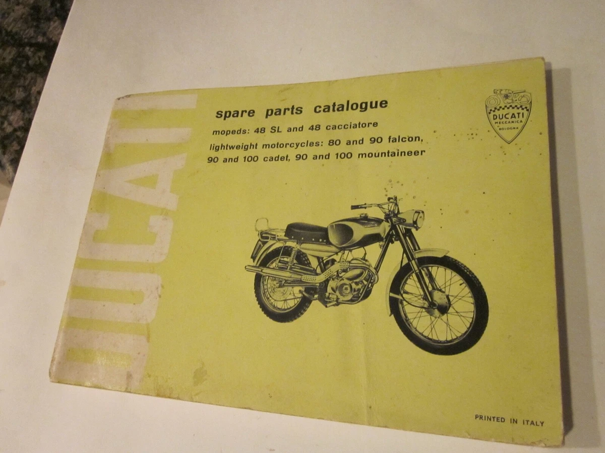Vintage Ducati Spare Parts Manual Catalog 80 90 100 Falcon Cadet
