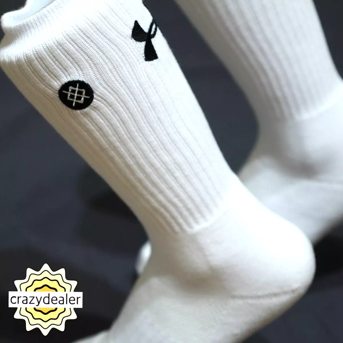 Stance UNDER ARMOR Basketball Comfortable and Breathable WHITE L-XL /  US9-16