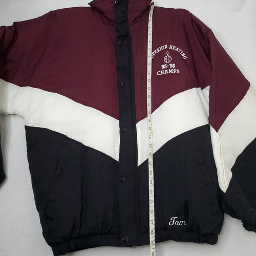 Vintage Holloway Bowling Champs 95-96 Jacket "TOM" L 90s Puffer Sports Jacket - Picture 7 of 10