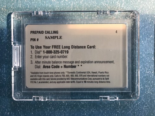 {SPECIMEN} Signature Rookies JJ Stokes Rookie Phonecard Rare Sample $5. “NOT $2 - Picture 2 of 2
