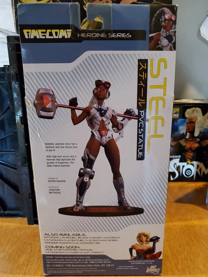 DC Direct Ame-Comi Heroine Series | Aço | Estátua de vinil PVC 9" NOVA NA CAIXA lacrada - Imagem 2 de 4