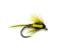 6 x Biot Cheek Cruncher - Olive - Trout Fishing Flies
