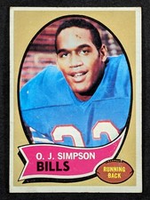 1970 Topps Football #90 OJ Simpson Buffalo Bills