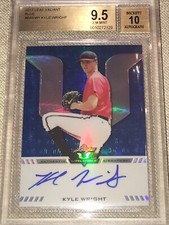 KYLE WRIGHT 2017 Leaf Valiant BLUE AUTOGRAPH #18/35 Rookie Beckett 9.5 AUTO 10