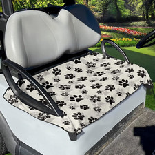 Dog Paw Print Golf Cart Seat Covers Distinctive Golf Cart Seat Towel Blanket and