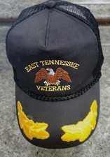 East Tennessee Veterans Ball Cap Hat Baseball Black 