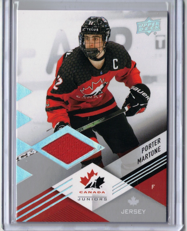 PORTER MARTONE 2024 24 Upper Deck Team Canada Juniors Pre-Rookie Jersey #20
