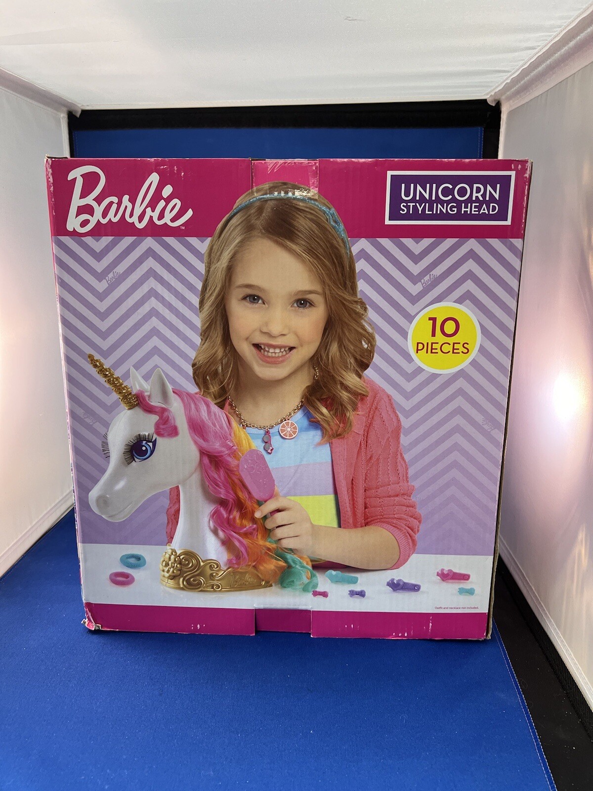 Barbie Dreamtopia Unicorn Styling Head Set Rainbow Mane - NEW