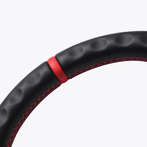 Vollleder flach Sport Lenkrad Fit Chevrolet Corvette C7 ZR1 2014-2019 Rote Nähte - Bild 10 von 17