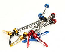 Superstar Pair of Zeta CNC Alloy QRs (Steel Axle) 135mm Hubs - Picture 1 of 2