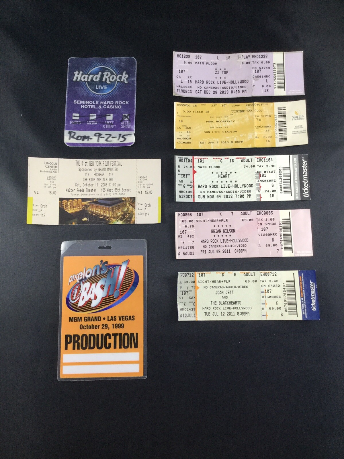Entertainment Memorabilia Concert Tickets eBay