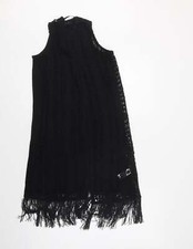 Primark Womens Black V-Neck Polyester Blend Vest Size 8