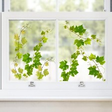 Supzone Green Vine Window Clings Spring Hanging Leaves Multicolor