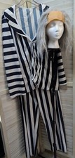 2011 Official Beetlejuice Classic Movie Adult Halloween Costume w/Wig Rubie's OS
