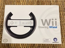 Ubisoft Steering Wheel For Nintendo Wii Racing Wheel holds Wii Remote - Open Box