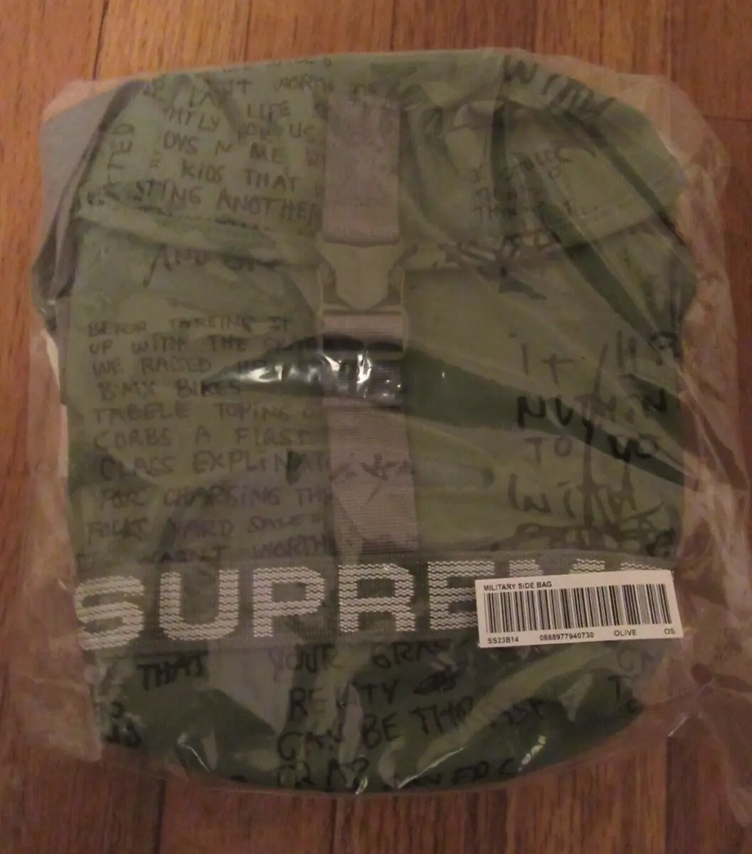 Supreme Military Field Side Bag Olive SS23 Supreme New York 2023 Brand New