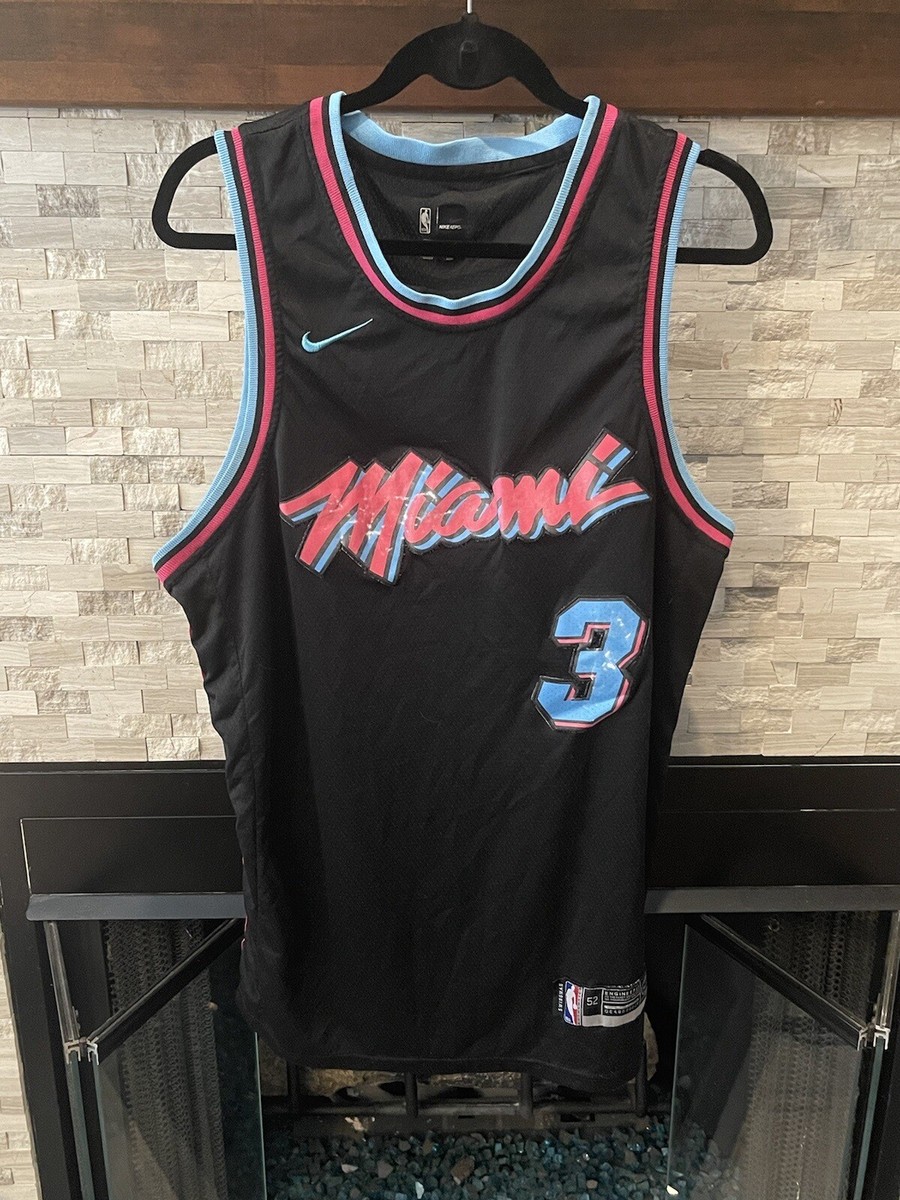 Heat Vice City Edition Miami Vice Jersey Black Wade OG Dwyane Wade