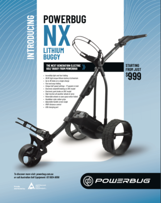 PowerBug NX STD Electric Golf Buggy Australia - Main Image