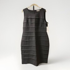 Calvin Klein | Grey Sleeveless Shift Dress. NWT Size 14 Flattering Cut (20)