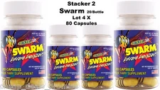 SWARM Extreme Energizer Weight Loss 20 ct Lot of 4 X = ( 80 Capsules)