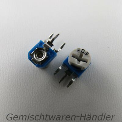 2x 100 OHM stehend Trimmer Poti Trimmpoti Drehwiderstand Potentiometer linear