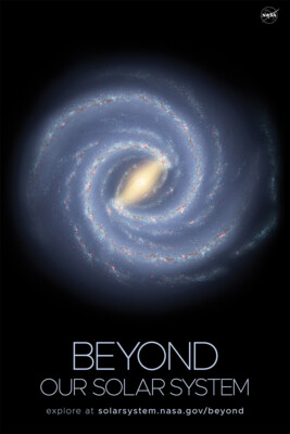 Nasa Beyond Solar System Milky Way Galaxy Art Wall Room Poster - POSTER 20x30