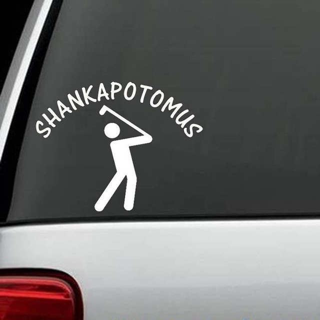 GOLF CLUB DRIVER TEE FUNNY DECAL STICKER CAR TRUCK SUV window laptop