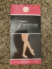 Girl's Theatricals Footed Microfiber Tights, Size Small, Ballet Pink, NIP