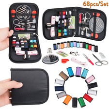 68Pcs/Set Home Travel Thread Threader Needle Sewing Kit Measure Tape Scissor RLM