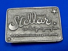 Stellar Add Agency - Defunt Company Advertising Vintage Belt Buckle