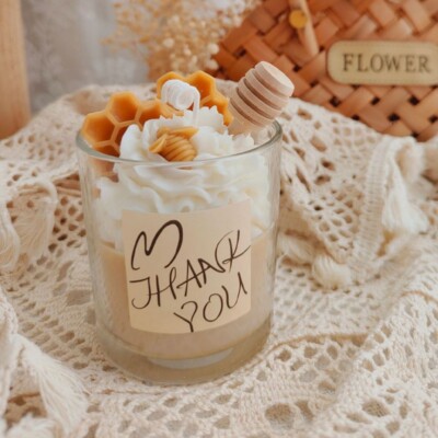 Thank You Candle Creative Gift Idea Scented Dessert Candle Thank You Gift