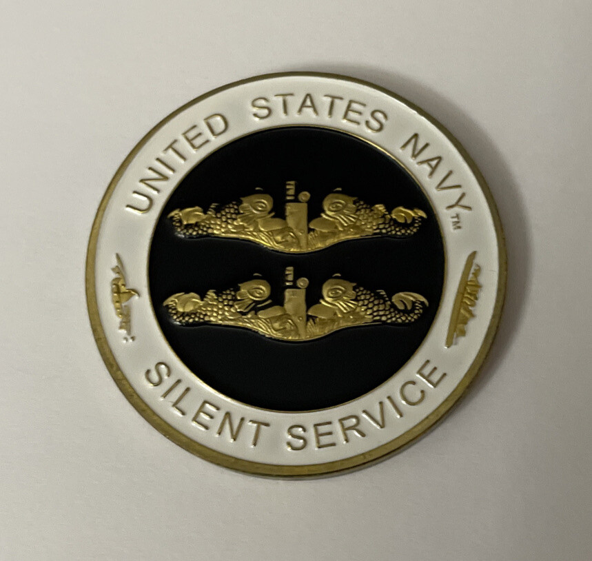 ピンバッジ SILENT SERVICE CHALLANGE COIN SUBMARINE BASE USN PIN UP