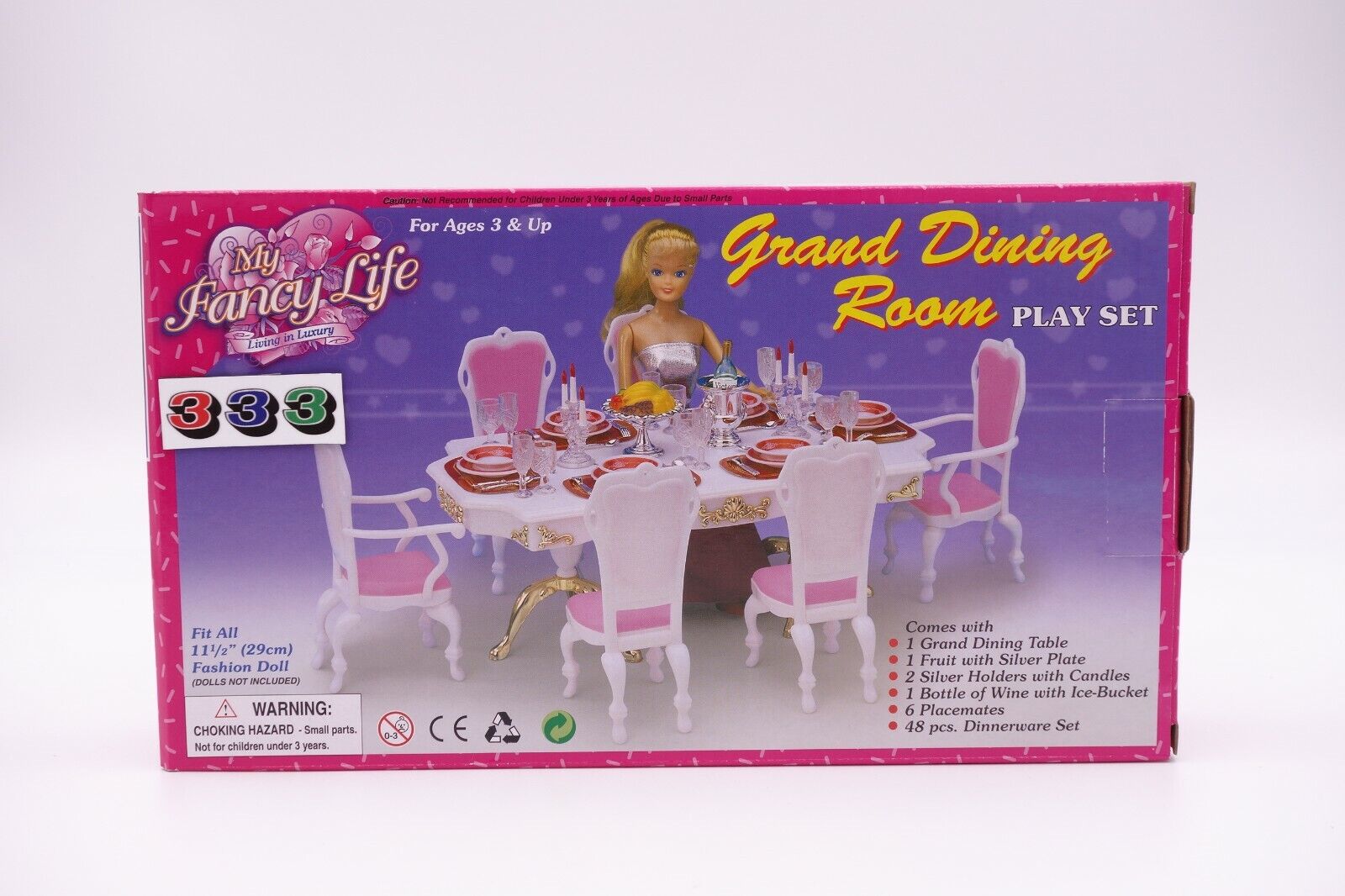 My Fancy Life (Gloria), 11.5" Barbie size Furniture/(2312) Grand Dining Room 