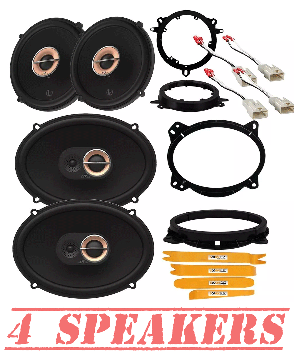 Infinity Kappa 693m & 63xf Front/Rear Speakers for 2003-2018