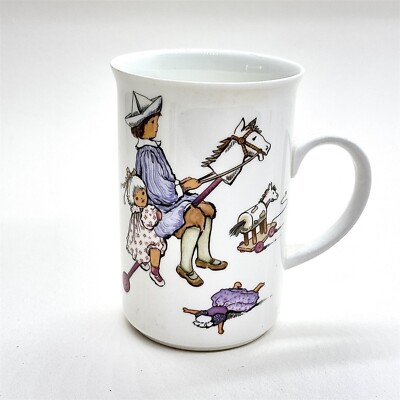 ST GEORGE BONE CHINA KINDERSPIELZEUG TASSE ENGLAND VINTAGE SPIELZEITSZENE
